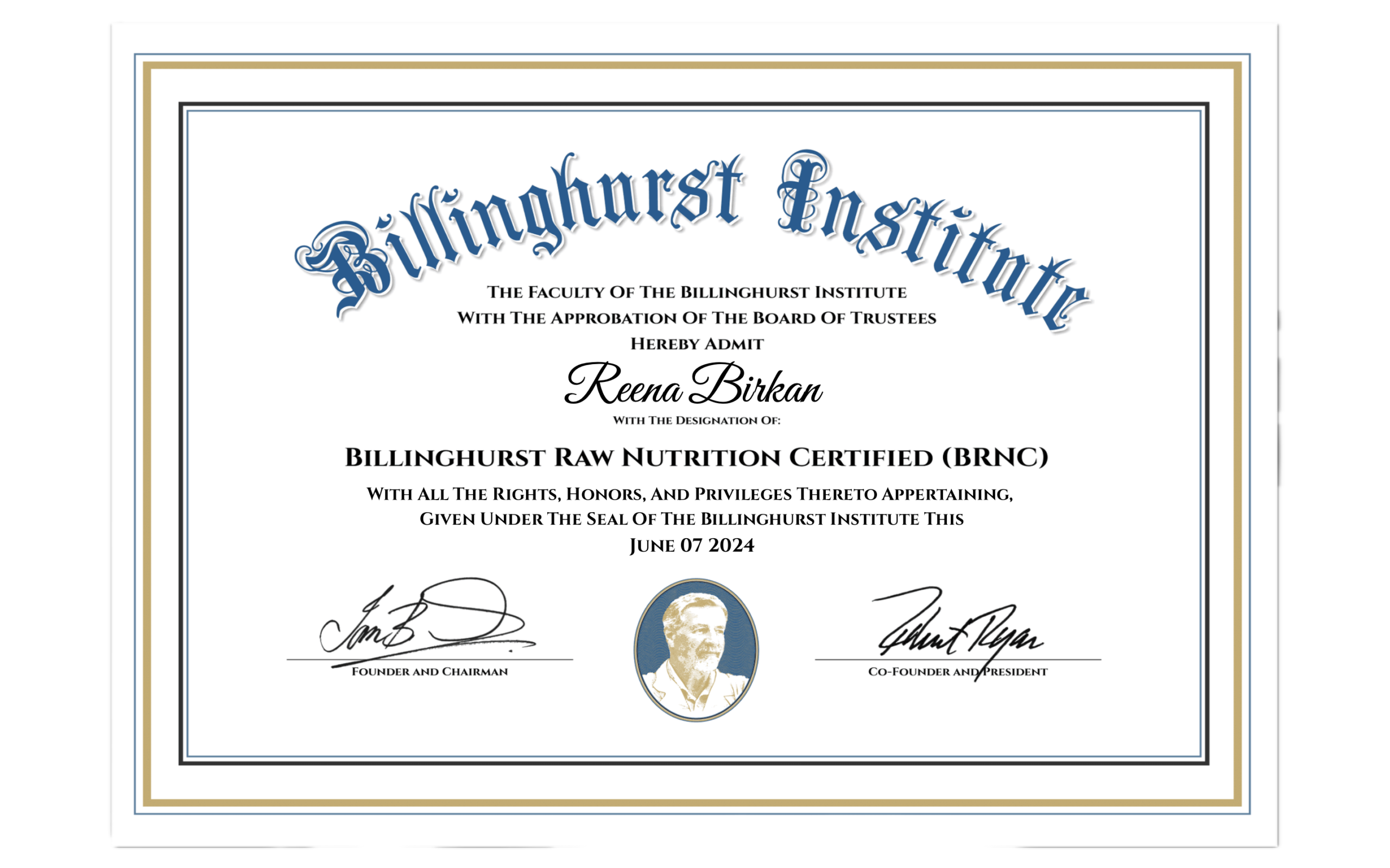 billinghurst certified